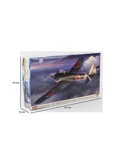 Hasegawa 7553 1/48 Ölçek, Nakajima Ki43-ıı Late Version Hayabasa Oscar 25th Flight Regiment No.01 Plastik Model Kiti