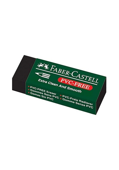Faber-castell Siyah Silgi, 20 Li, Kurşun Kalem İzlerini Kolayca Silen, Yumuşak Ve Dayanıklı Yapı, Doğa Dostu Tasarım