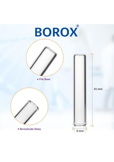 Borox Vial Insert 6x31mm 300µl Düz Tabanlı