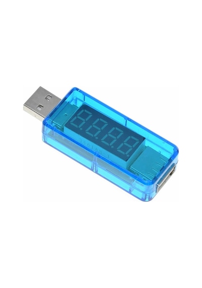 Led Göstergeli USB Tester - USB Voltmetre, Ampermetre