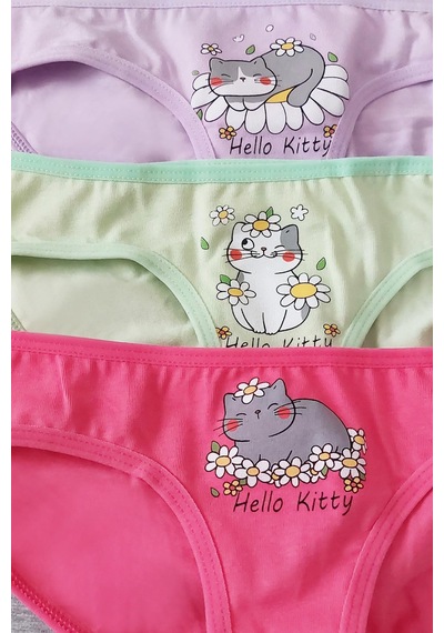 Sensu Kız Çocuk Pamuklu 5'li Külot Set - Kıds2600 Model-2 Model2