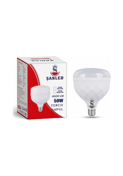 50w Kristal Tasarruflu E27 Beyaz Işık Torch Led Ampul 6 Adet 6 Adet