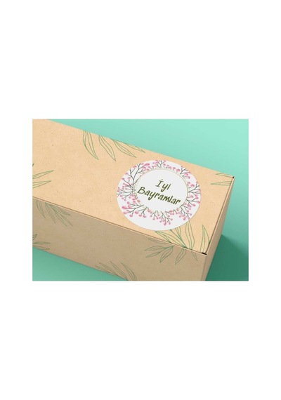 Kurban Bayramı Etiketi Tebrikler Sticker Ramazan Bayramı Kurban Festa Etiket 3 Cm - 400 Adet Çok Renkli