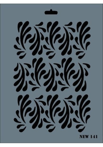 Rich New Seri N-141 Stencil 35x25 Cm - Elwm-287582 Renkli