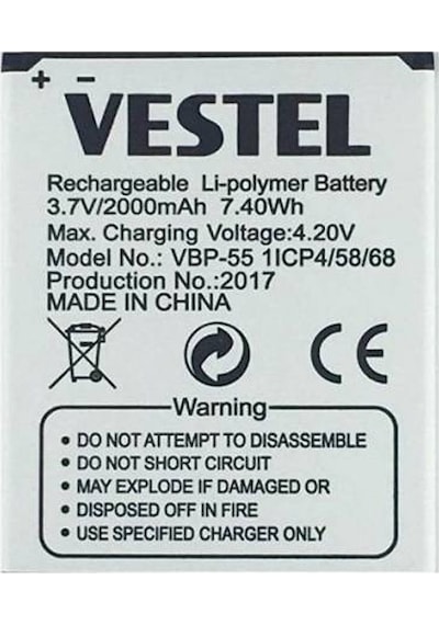 Vestel Uyumlu Venüs 5.0v Kalitesinde Batarya Pil