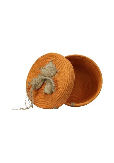 E38 El İşçiliği Jüt İp Hasır Sepet 25 X 16 Cm - 6019 Çok Renkli