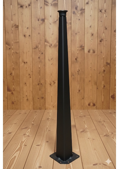 60cm Dekoratif Metal Masa/sehpa Ayağı Siyah