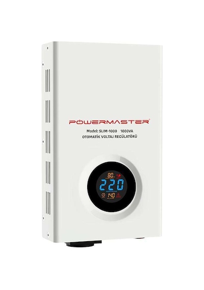 Powermaster Slim-1000 Otomatik 1000 Watt Voltaj Regülatörü 1000V