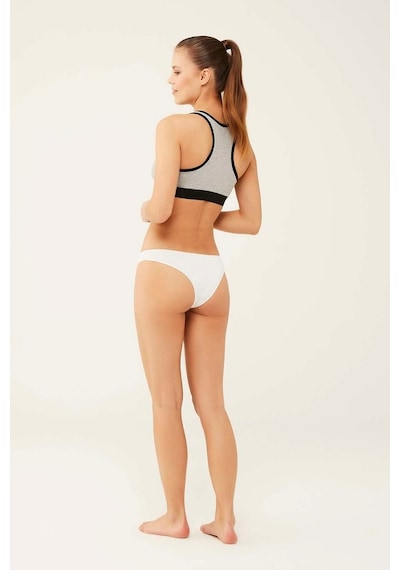 U.S. Polo Assn.Siyah - Beyaz - Ten - Fuşya - Lacivert  5 Li Brazilian Slip 67007 Siyah