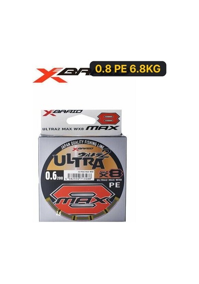 Ygk X048 Ultra 2 Max Pe Wx8 200m Multicolour İp Misina 0.8pe 6.8kg