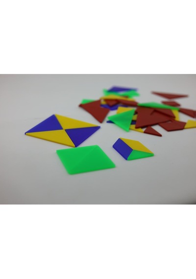 Luga Atölye Renkli Tangram Seti Zeka Geliştiren Eğlenceli Bulmaca