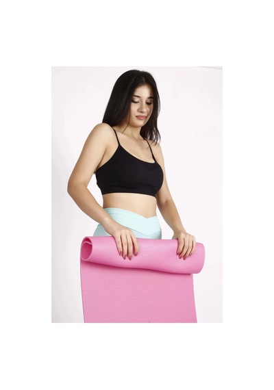 Pembe Pilates Ve Yoga Kamp Matı 7 Mm Pembe Pembe