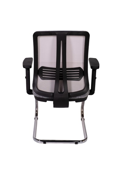 Ofisbazaar Up Fileli Misafir Koltuğu Ergonomik Toplantı Ve Bekleme Koltuğu Gri Gri
