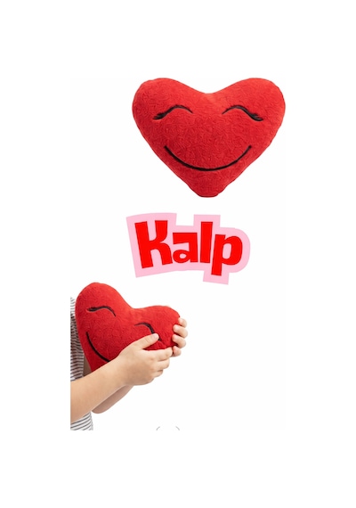 Peluş Kalp Oyucak Kırmızı