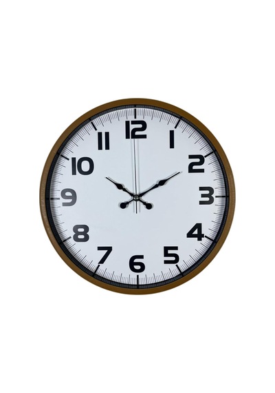 Kahverengi 36 Cm Standart Duvar Saati Standart Rakamlı