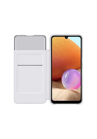 Galaxy A32 S View Akıllı Kılıf Kapaklı Cüzdan, Beyaz Ef-ea325p Çok Renkli