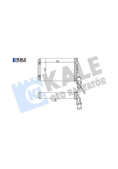 Kalorifer Radyatörü Partner M59-xsara Kale Radyatör 6448.c8/ 6448.81/ 6448.78 Peugeot, Cıtroen 2081832al