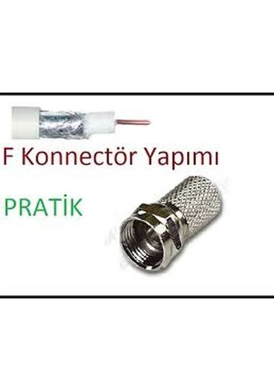 Ef Vida 50 Parça Uydu Konnektör Rg-6-f Bx40 1