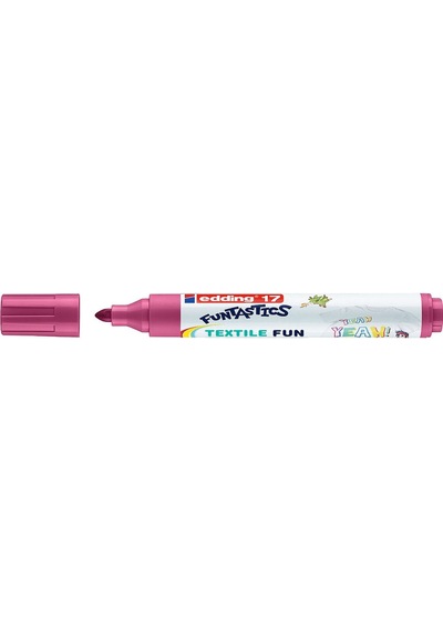 Edding 17 Funtastics Textile Fun Çocuklar için Keçe Uçlu Kalem 5'li