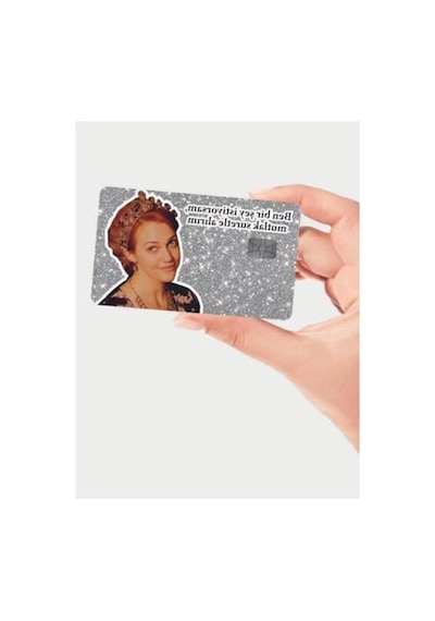 27kids Hürrem Sultan Tasarımlı Kredi Kartı Kaplama Sticker Açık Bej