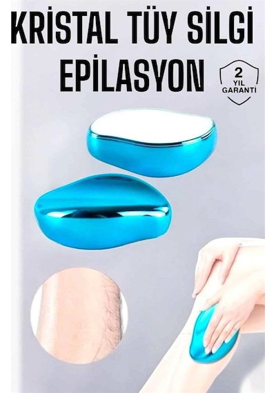 Epilasyon Aleti Bacaklar Kollar İçin Yıkanabilir Kristal Epilatör Tüy Silgi