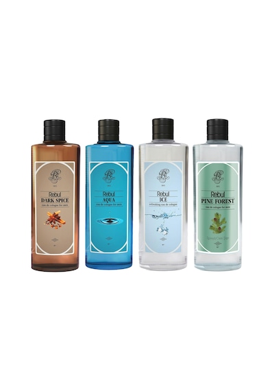 Rebul Aqua + Dark Spice + Ice + Pine Kolonya 4 x 250 ML