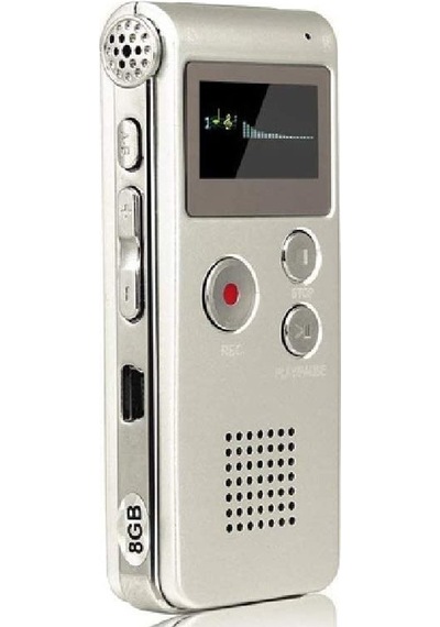 Kingboss HS-27 8 GB Dijital Ses Kayıt Cihazı Gri