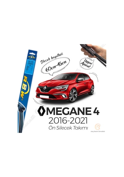Renault Megane 4 Muz Silecek Takımı (2016-2020) RBW Renault Megane 4 Muz Silecek Takımı (2016-2020) RBW