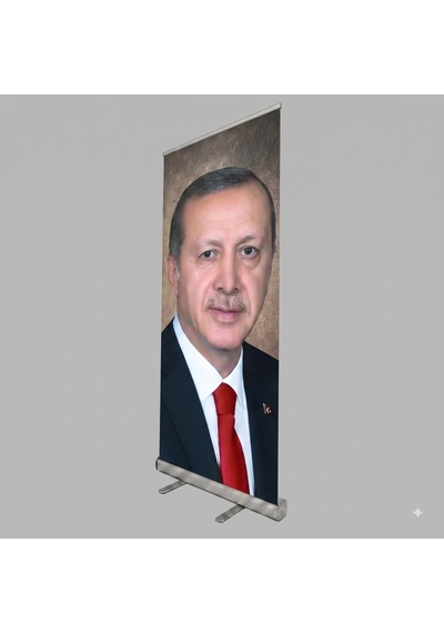 Cumhurbaşkanı Poster Baskılı Roll Up Banner 100x200cm No:3 Diğer