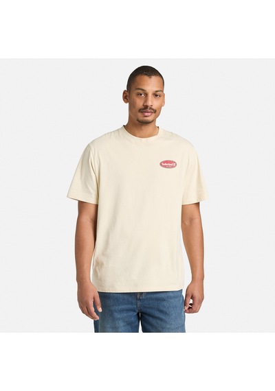 Timberland Gas Station Back Graphic Erkek Gri T-shirt Tb0a5mq42601 2800153