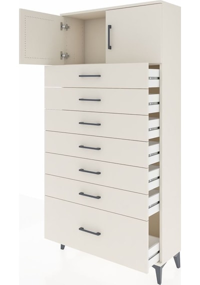 Arges Dolap Tek Raflı 7 Çekmeceli 2 Kapaklı 88x30x182 Aytaşı-... Aytaşı Arges Dolap Tek Raflı 7 Çekmeceli 2 Kapaklı 88x30x182 Aytaşı-... Aytaşı