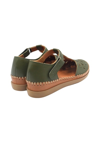 Kadın Comfort Deri Sandalet Yeşil 18793505y Yetişkin