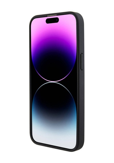Apple Uyumlu iPhone 15 Pro Max Kılıf U.s. Polo Assn. Lisanslı Deri Şeritli Logo Dizayn Kapak Siyah