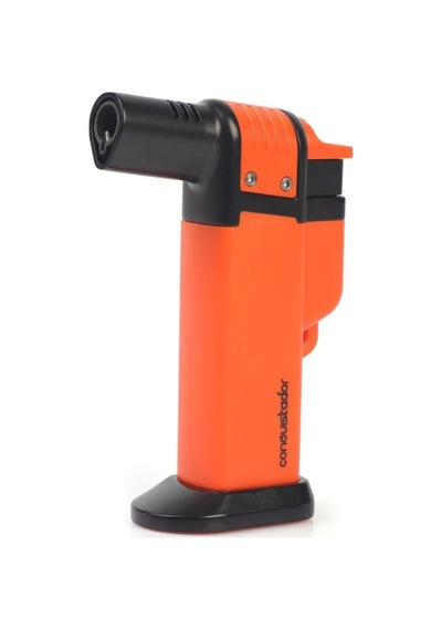 Conquistador Tek Torch Pürmüz Turuncu Siyah Masa Tipi Plastik Puro Çakmağı Cnq-040