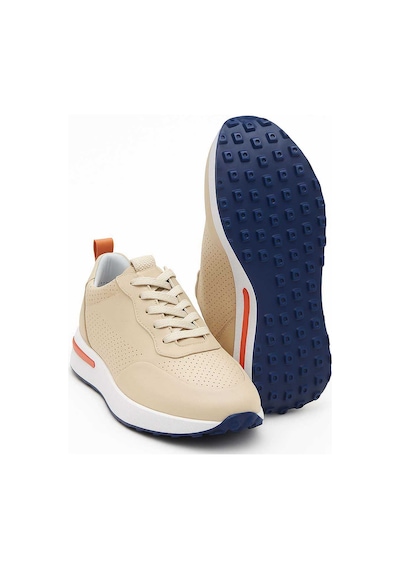 Morven Erkek Bej Mevsimlik Casual Deri Spor Ayakkabı 24ms005052653 Bej