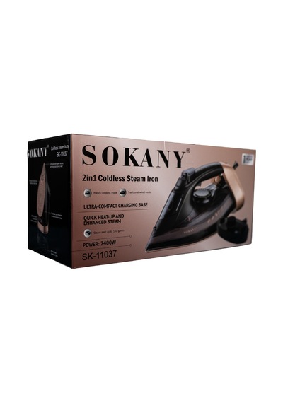 Sokany SK-11037 2400 W Kablolu & Kablosuz Buharlı Ütü Kristal Seramik Taban
