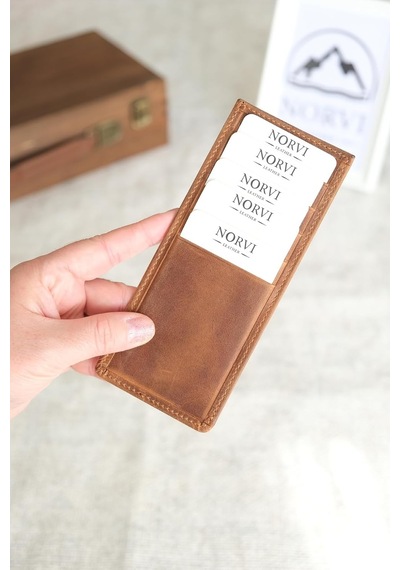 Xmlbayiciniz Norvi Leather Telefon Bölmeli Mıknatıslı Hakiki Deri Cüzdan Taba Taba Çok Renkli