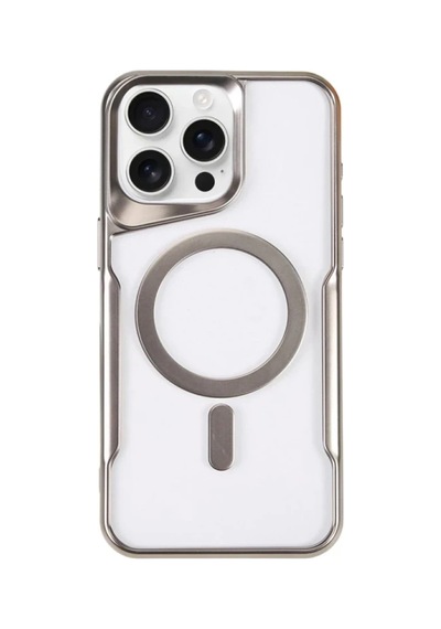 Apple Uyumlu iPhone 14 Pro Kılıf Boyi Magsafe Silikon Kapak - Gümüş 0.2M-Çok Renkli