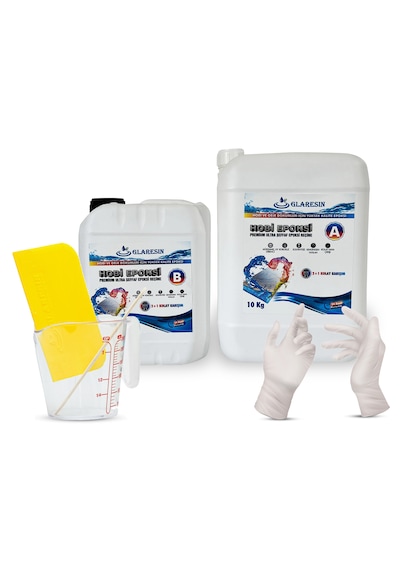 Glaresın Clear Epoxy Resın Ultra Şeffaf Hızlı 15 Kg Hobby Sanat Art Tepsi İnce Döküm Epoksi Reçine Kıt