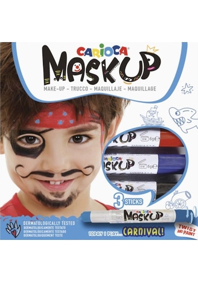 Mask Up Yüz Boyası 3 Renk Carnival Kırmızı