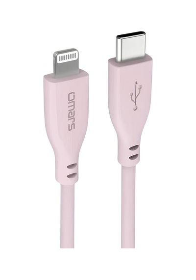Omars OMCB010P 20 W 3A 1 M Type-c To Ligthning Hızlı Şarj Kablosu Pembe