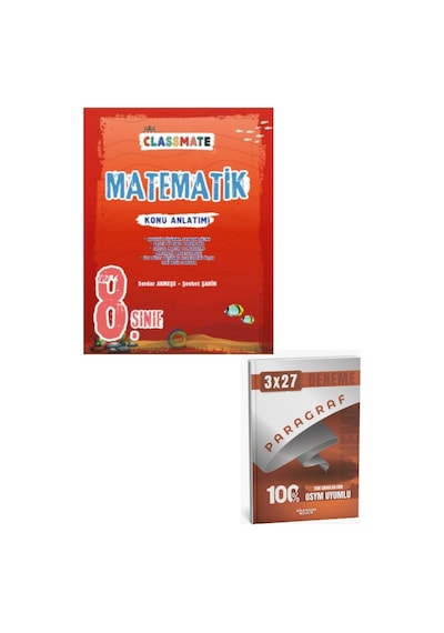 Okyanus 2027 8. Sınıf Classmate Matematik Konu Anlatımı+ Anla Kazan Paragraf