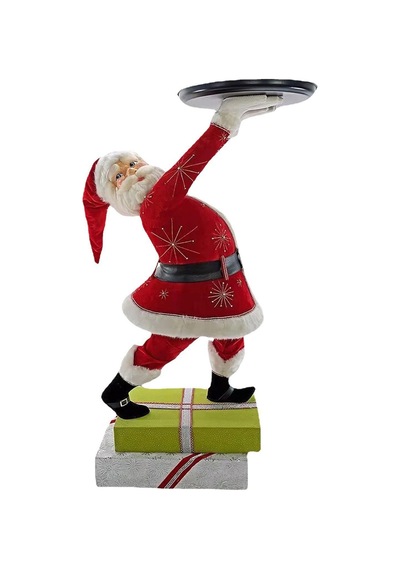 Reçine Noel Baba Snack Ekran Stand Vıvıd Renk Yönetimi İle Uygun Partik Dekan Denetimi D