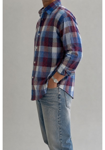 Cool Tarz Erkek Ekose Desenli Oxford Regular Fit Uzun Kollu Gömlek Lacivert-kırmızı Lacivert-kırmızı Cool Tarz Erkek Ekose Desenli Oxford Regular Fit Uzun Kollu Gömlek Lacivert-kırmızı Lacivert-kırmızı