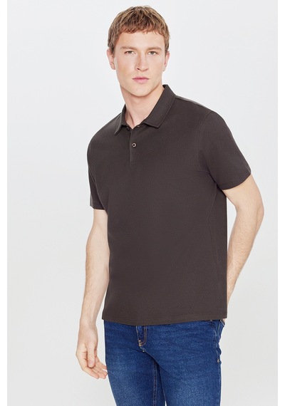 AC&Co / Altınyıldız Classics Erkek Acı Kahve %100 Pamuk Slim Fit Dar Kesim Polo Yaka Jakarlı Triko Tişört Acı Kahve AC&Co / Altınyıldız Classics Erkek Acı Kahve %100 Pamuk Slim Fit Dar Kesim Polo Yaka Jakarlı Triko Tişört Acı Kahve