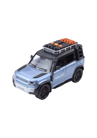 Çek Bırak Oyuncak Araba Defender Model Jip - Kapıları Açılan Lüks Arazi Aracı 17 Cm Çok Renkli