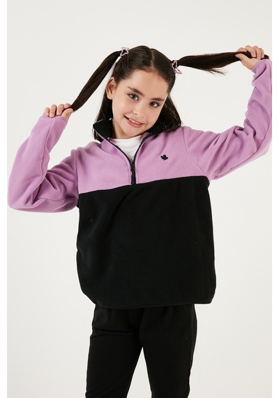 Lela Unisex Çocuk Polar 5905004 Lila-siyah Lila-siyah