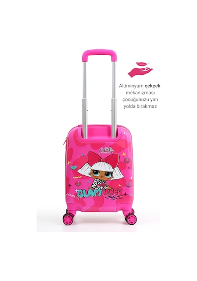 Gedox Kids Lol Surprise Glam Vibes Lisanslı Pembe Kız Çocuk Valizi Hafif Ve Dayanıklı Pembe