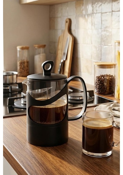 Tr 131061-834 French Press Süzgeçli Çay Kahve Kupası 600ml Diğer