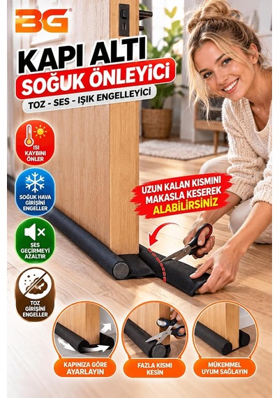 Kapı Altı Rüzgar Önleyici Isı Yalıtım Süngeri Ses Toz Soğuk Geçirmez Enerji Tasarruflu Rüzgarlık